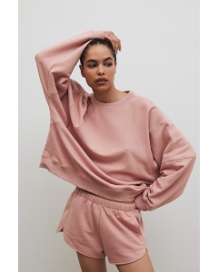 Bluza damska z przeszyciami w kolorze COTTONE ROSE  - NORD
