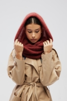 Wełniana chusta w kolorze RED OCHRE - AUREN
