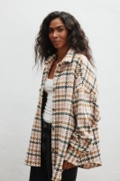 Koszula wierzchnia z wełną WIELOKOLOROWA - LAPIS 9358