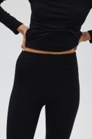 Bawełniane legginsy w kolorze TOTALLY BLACK - SHAPE