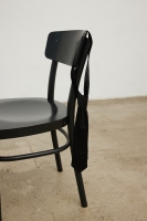 Satynowy krawat w kolorze TOTALLY BLACK - TIE