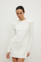 Sukienka z cekinami w kolorze CREM- CONFETTI