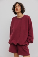 Bluza typu oversize w kolorze BURGUNDY- KOS