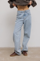 Spodnie o prostym kroju w kolorze LIGHT  BLUE - REFLECT