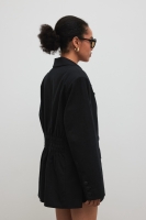 Marynarka z marszczeniem w kolorze TOTALLY BLACK - ROCHELLE