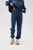 Spodnie typu jogger z HAFTEM  w kolorze NAVY BLUE - NEVIS