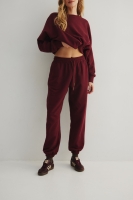 Spodnie typu jogger w kolorze BURGUNDY - AUSTIN