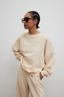 Bluza damska o kroju regular fit w kolorze BISQUIT- PHENIX