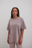 Tshirt typu oversize w kolorze FADED GREY - THORNE