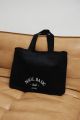 Torba typu shopper bag wykonana ze sztruksu w kolorze TOTALLY BLACK - MRSL BASIC CLUB