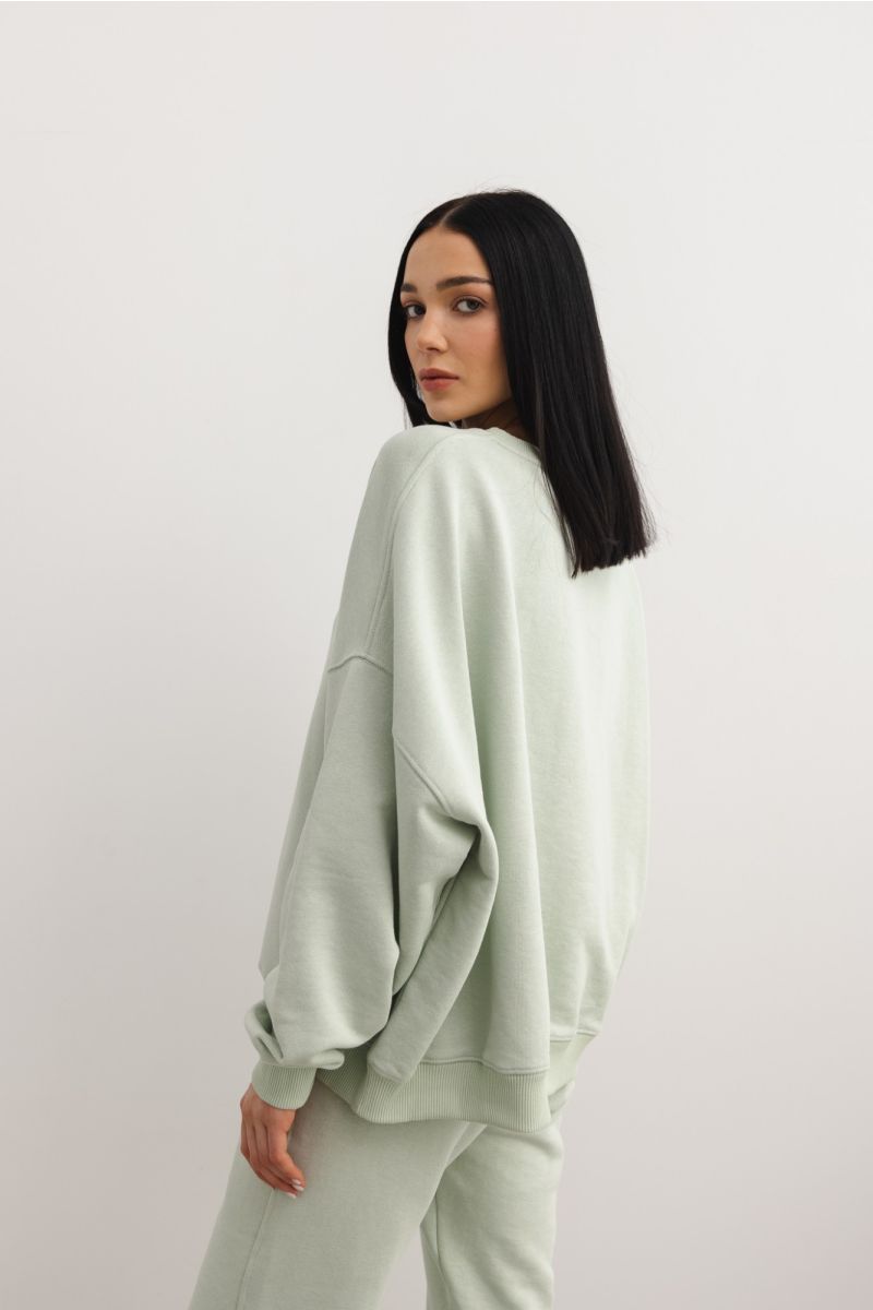 Bluza damska o kroju regular fit w kolorze MILKY GREEN - PHENIX
