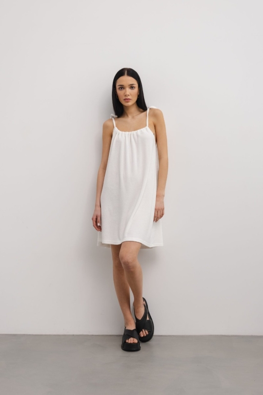 Sukienka FROTTE w kolorze CLASSIC WHITE - GABBY