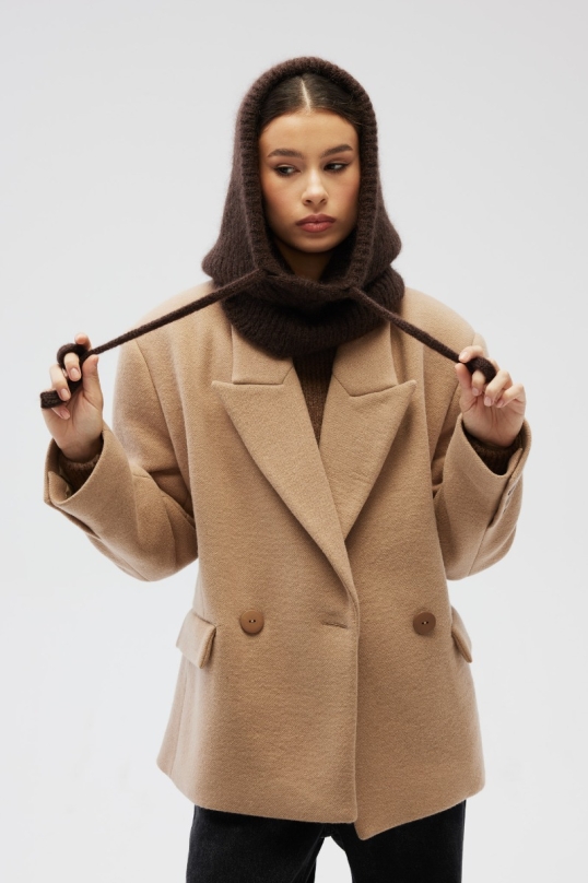 Klasyczna BALACLAVA w kolorze BROWN - CRIMEA