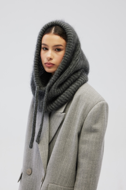 Klasyczna BALACLAVA w kolorze DARK GREY - CRIMEA