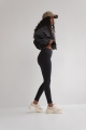 LEGGINSY DAMSKIE Z PRĄŻKOWANEJ DZIANINY W KOLORZE MOONLITE OCEAN - HIPS