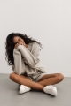 Bluza damska o kroju regular fit w kolorze HARBOUR MIST BEIGE - PHENIX