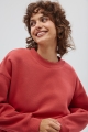 Bluza damska typu oversize w kolorze CRANBERRY - PINEY