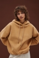 Bluza typu oversize z ociepleniem w kolorze DARK BISQUIT - AMBERLY