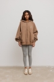 Bluza typu oversize z HAFTEM, w kolorze CAMEL- DALLAS