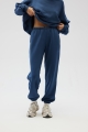 Spodnie typu jogger z HAFTEM  w kolorze NAVY BLUE - NEVIS