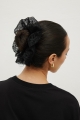 Koronkowa gumka do włosów w kolorze BLACK- FABRISSA