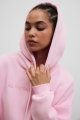 Bluza z kapturem oraz HAFTEM w kolorze MARSHMALLOW PINK - GARSON