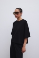 Tshirt typu oversize w kolorze BLACK - GALAXY