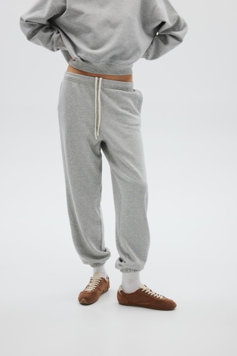 Spodnie typu jogger w kolorze LIGHT GREY MELANGE - COOL