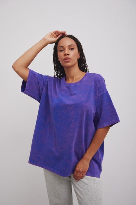 Tshirt typu oversize w kolorze FADED BLUE - THORNE