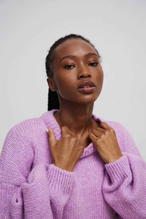 Sweter oversize z bufiastymi rękawami LILA DREAM - RIVERO