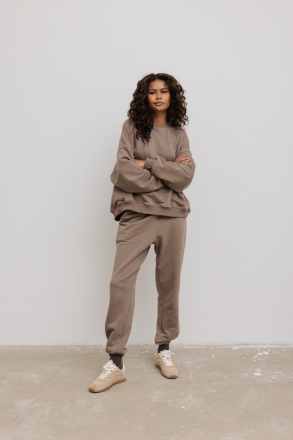 Spodnie dresowe w kolorze GRAY TAUPE - JOLLY