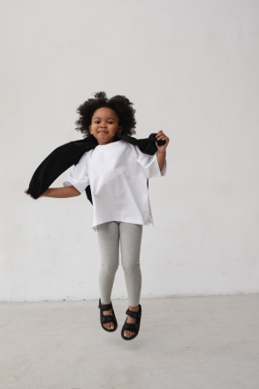 MINI t-shirt oversize w kolorze ALL WHITE - GOBI