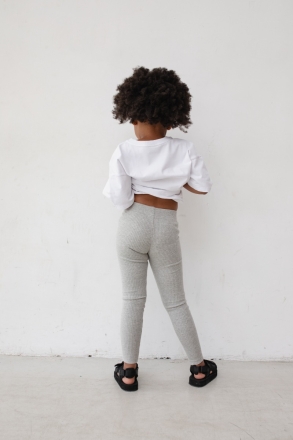 MINI t-shirt oversize w kolorze ALL WHITE - GOBI