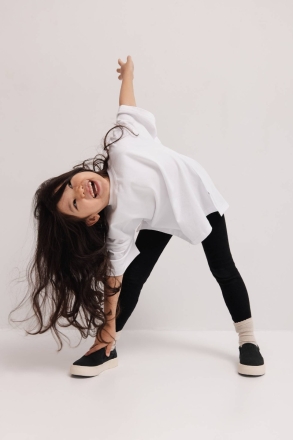 MINI t-shirt oversize w kolorze ALL WHITE - GOBI