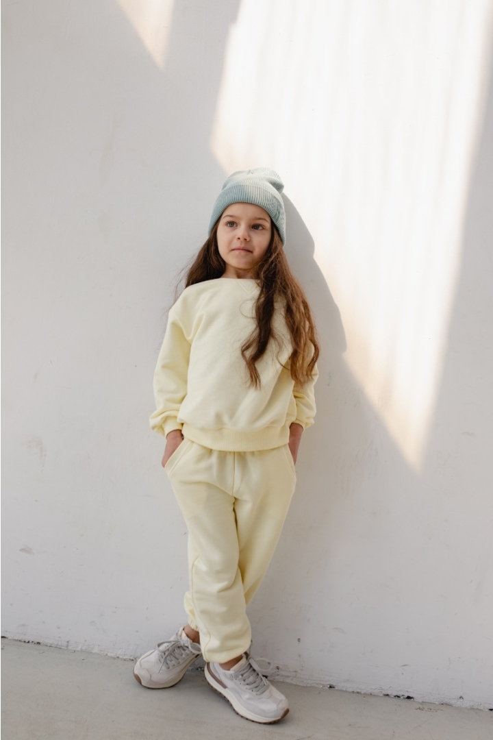 MINI spodnie dresowe typu jogger w kolorze ICE LEMON - DISPLAY