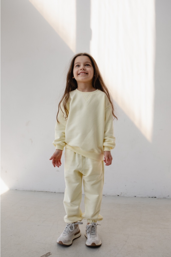 MINI spodnie dresowe typu jogger w kolorze ICE LEMON - DISPLAY
